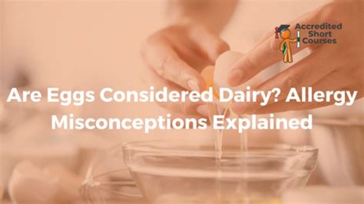 Are eggs considered dairy?