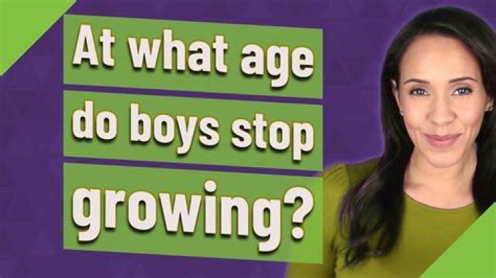At what age do boys stop growing?