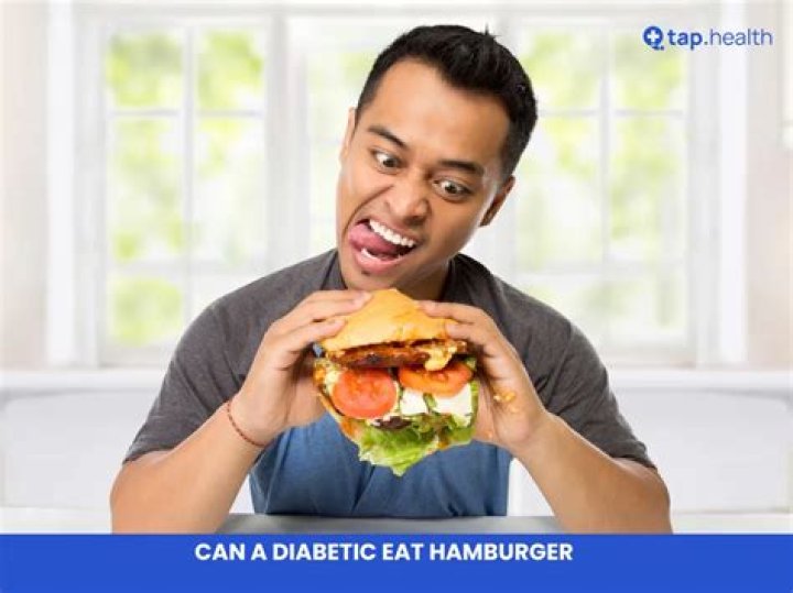 Can diabetic eat hamburger?