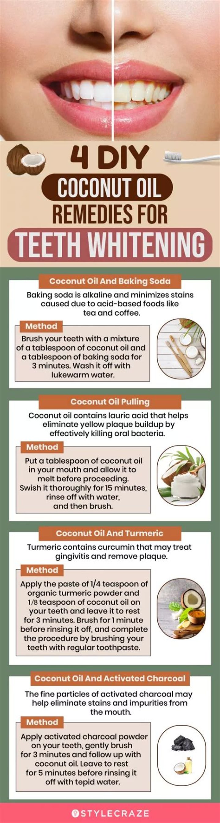 Can I brush my teeth with coconut oil only?