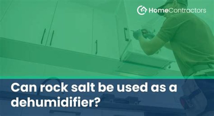 Can rock salt be used as a dehumidifier?