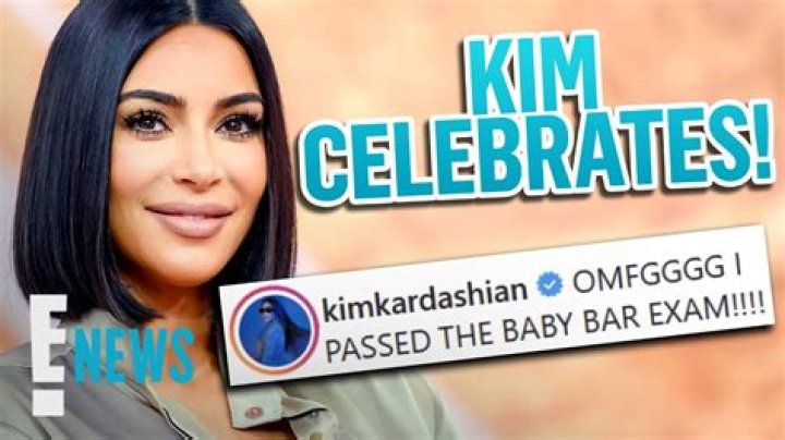 Did Kim Kardashian pass the baby bar test?