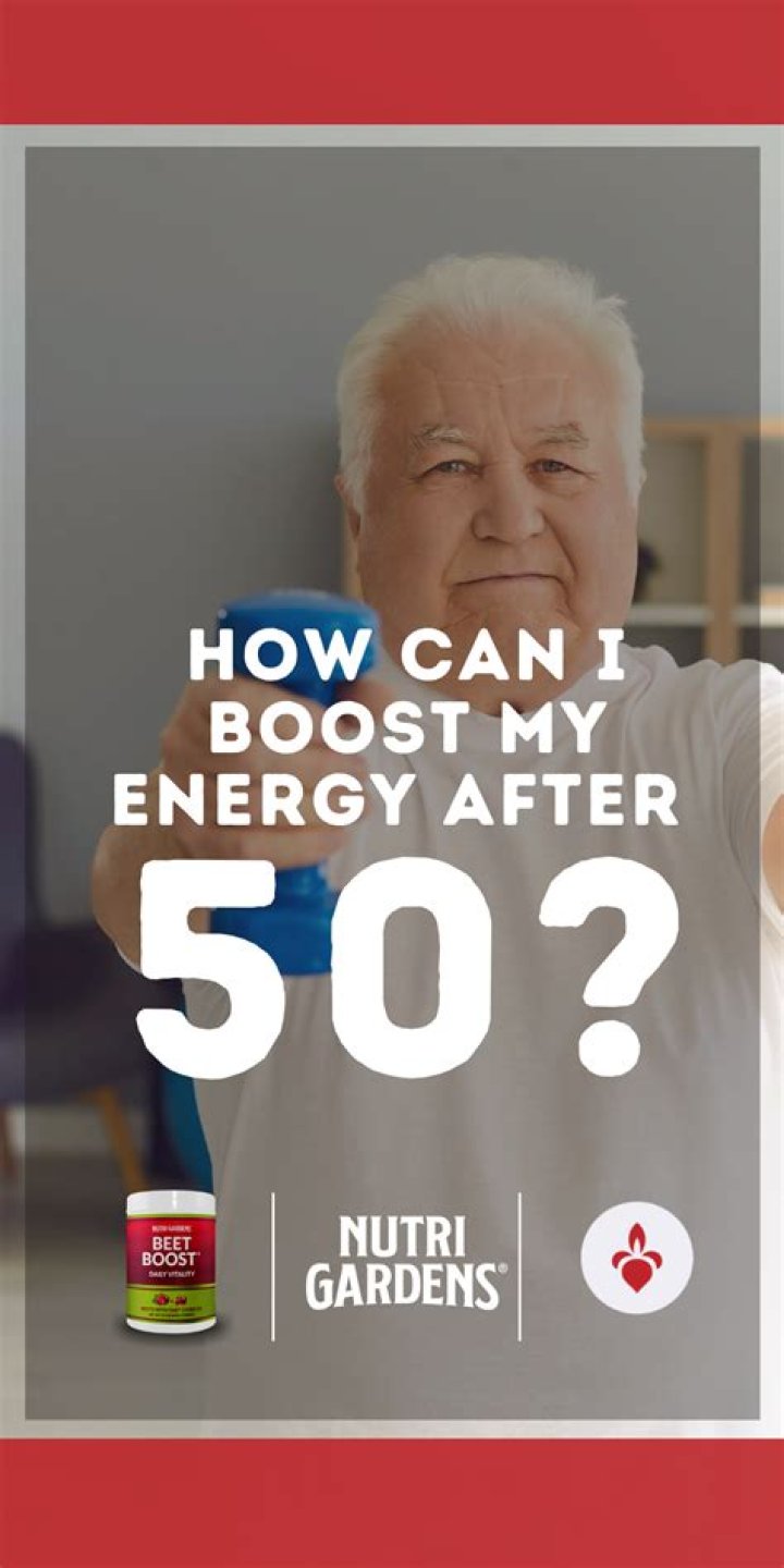 How can I boost my energy after 70?