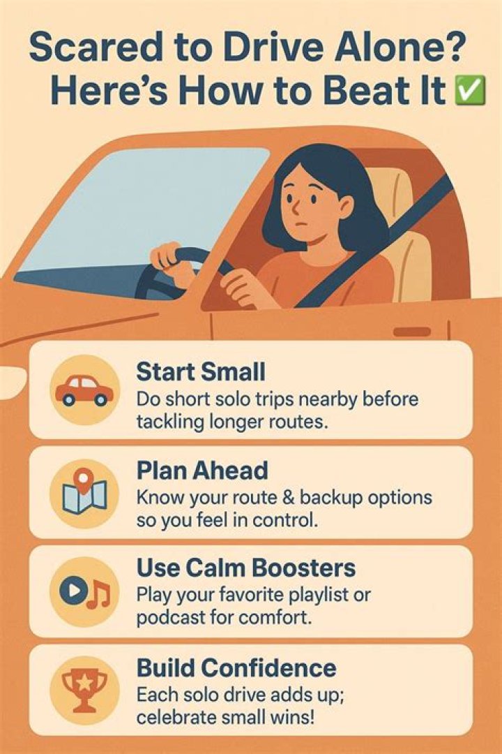 How can I stop being scared to drive alone?