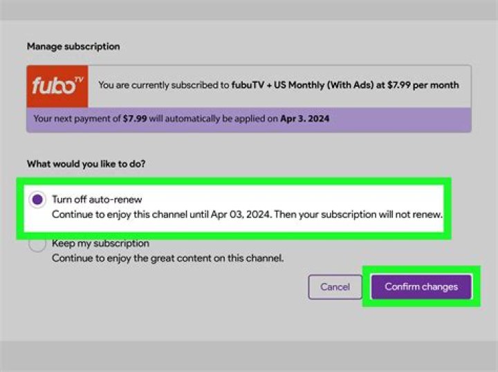 How do I cancel FuboTV on Roku?