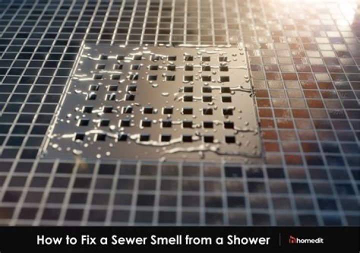 How do you fix a sewer smell in the shower?