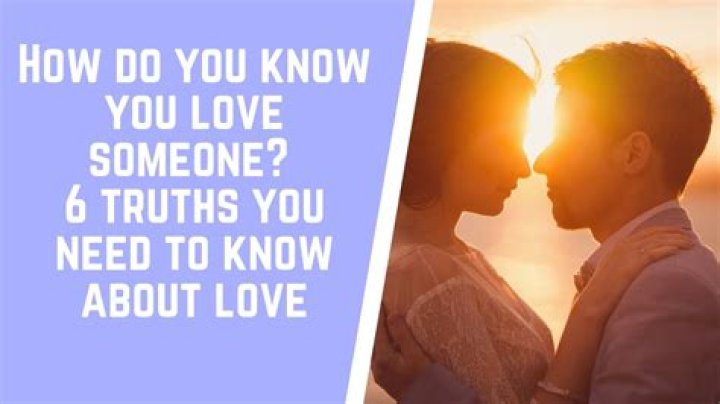 How do you know if someone is in love with you?