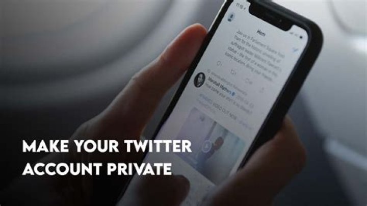 How do you make your Twitter private on mobile?