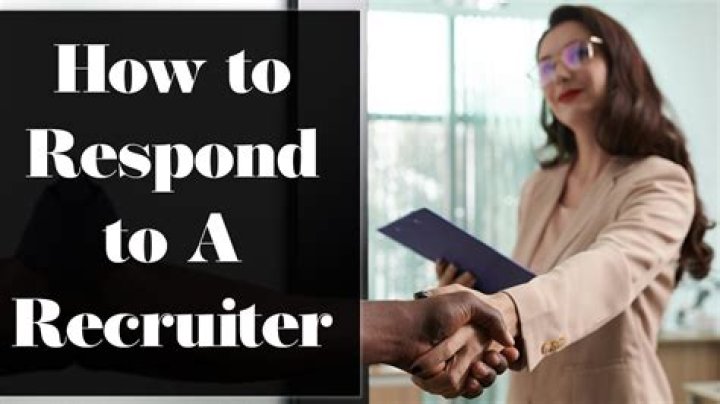 How do you respond to a recruiter text?