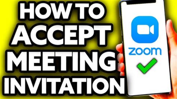 How do you respond to a zoom meeting invite?