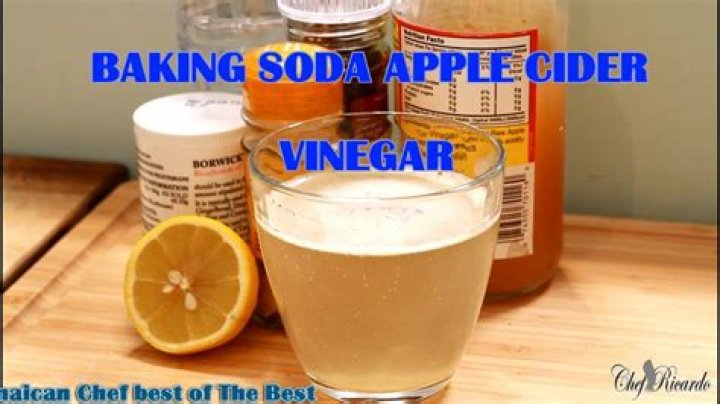 How much apple cider vinegar and baking soda should I drink a day?