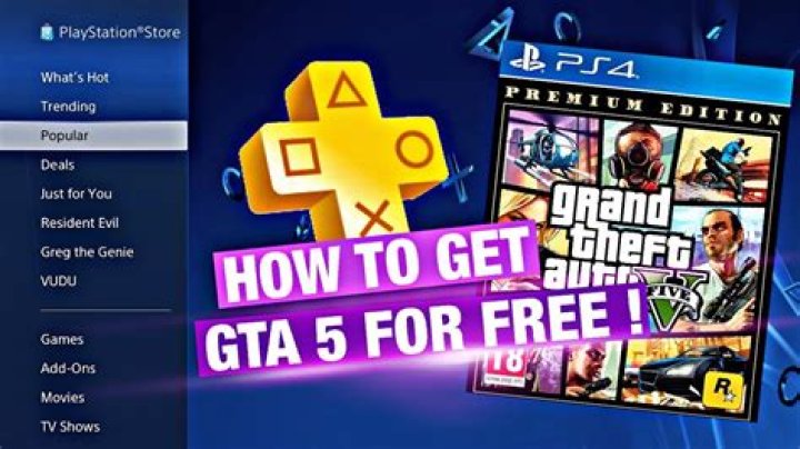 Is GTA free on PS4?
