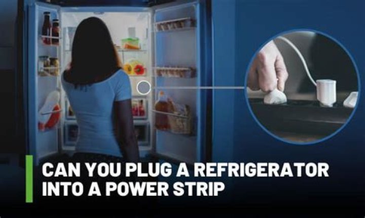 Is it OK to plug a refrigerator into an extension cord?