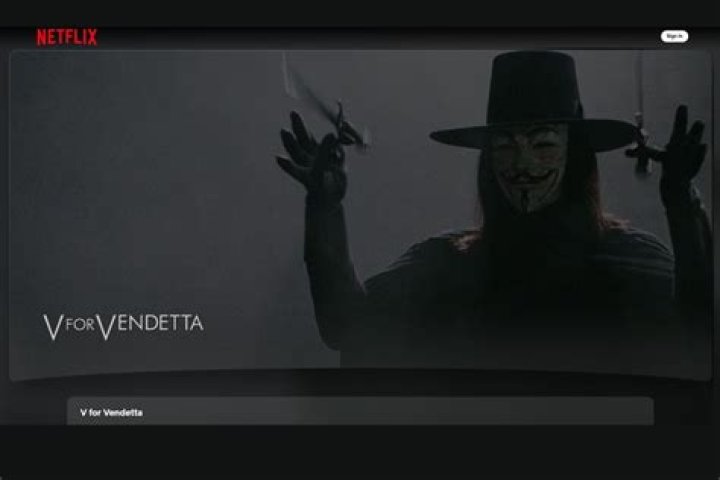 Is V for Vendetta on Netflix 2020?