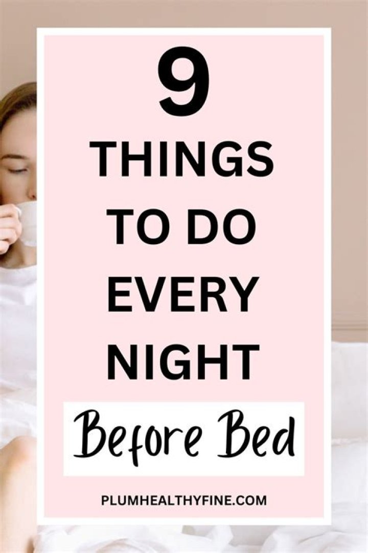 What are some fun things to do before bed?