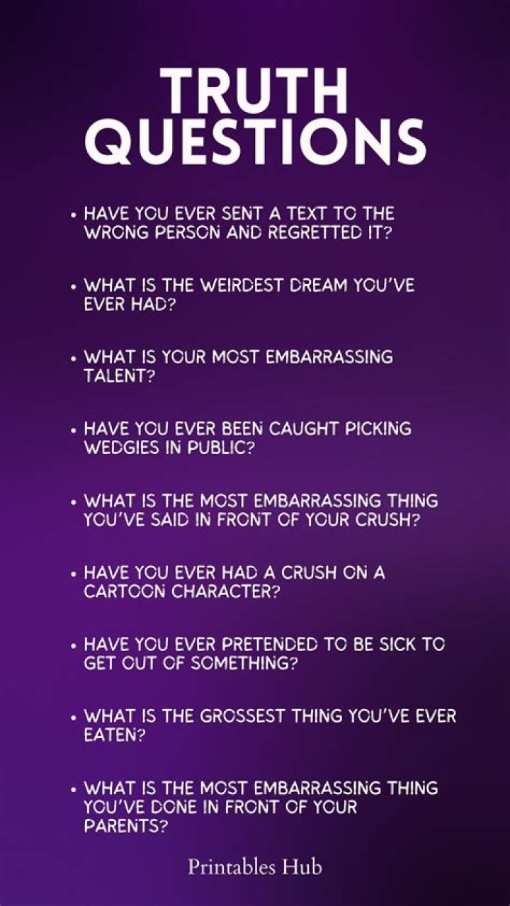 What are some juicy truth questions?