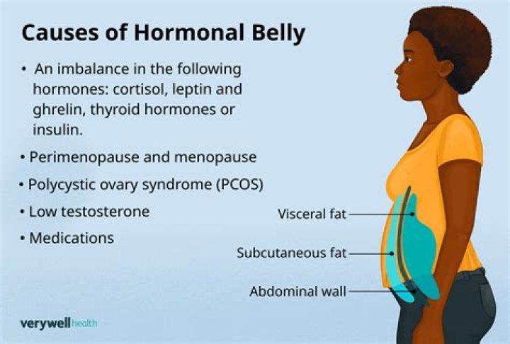 What causes hormonal belly?