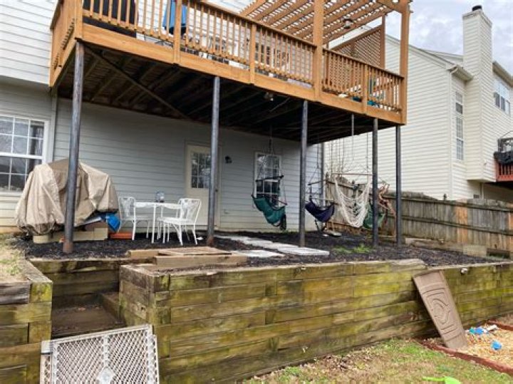 What do you put under deck blocks?