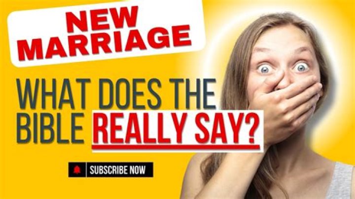 What does the Bible say about remarriage?
