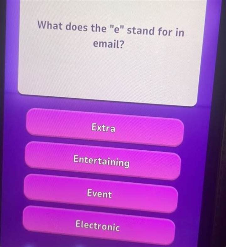 What does the E in Gmail stand for?