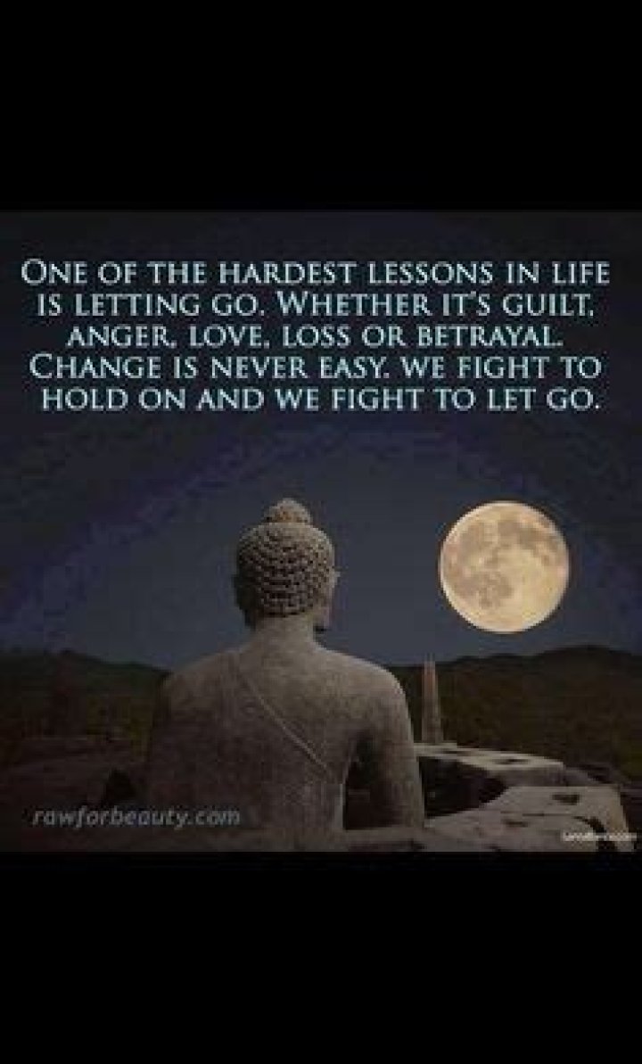 What hurts more holding on or letting go?