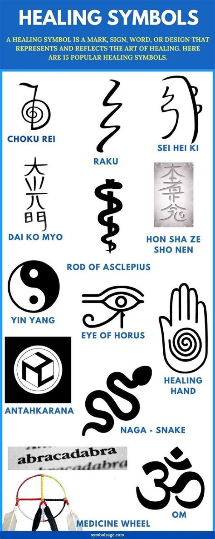What is a symbol of healing?