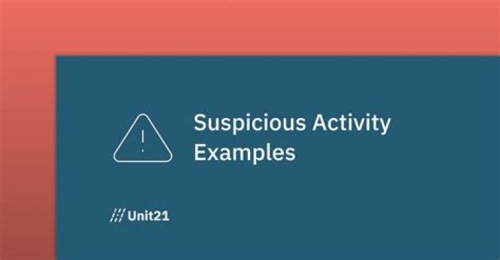 What is considered suspicious bank activity?