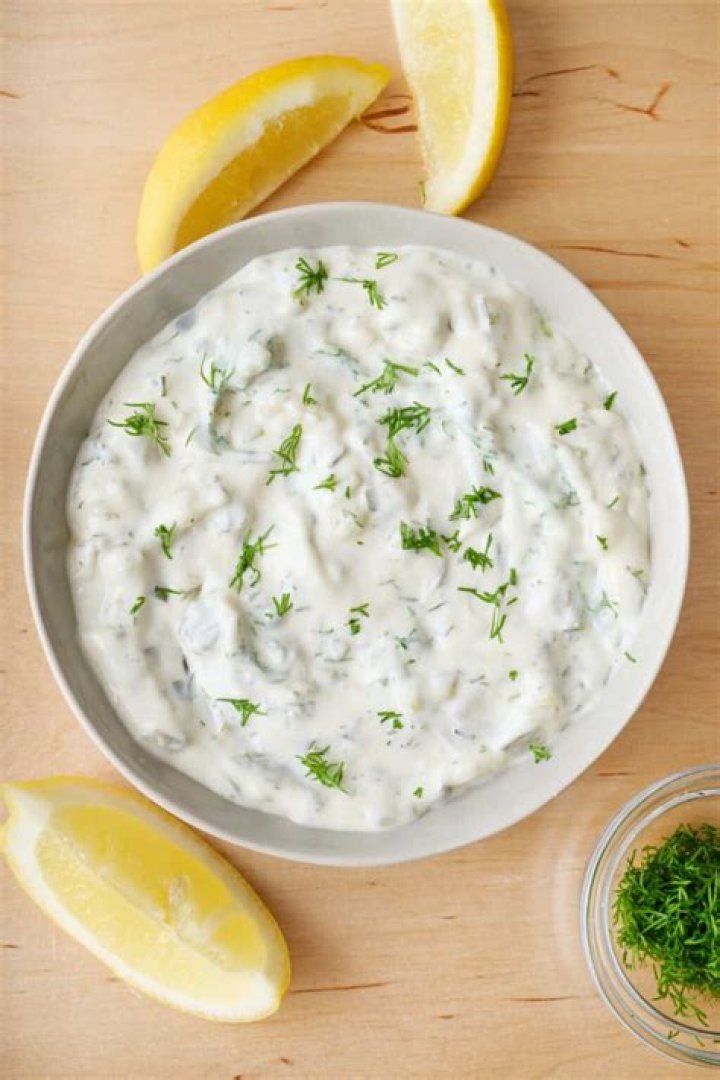 What is gyro white sauce made of?