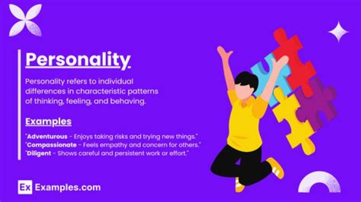 What is personality example?