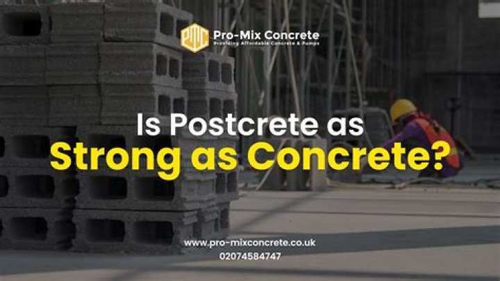 What is the difference between Postcrete and concrete?