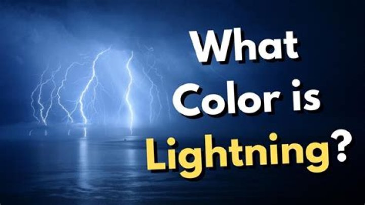 What is the hottest color of lightning?