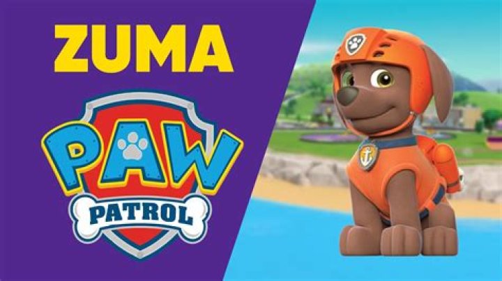 What is Zuma afraid of in PAW Patrol?