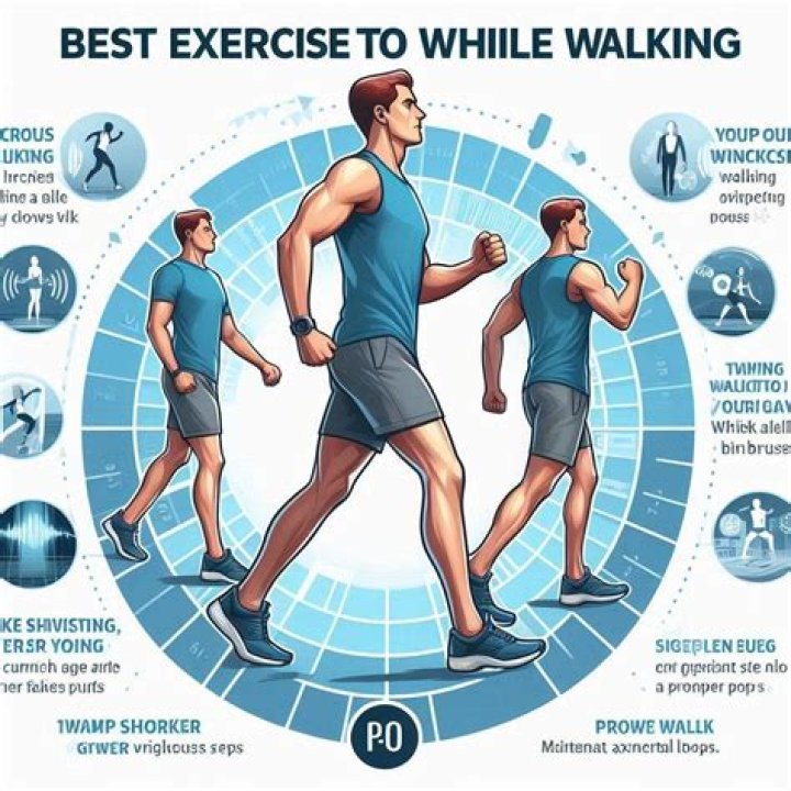 What should your arms do while walking?