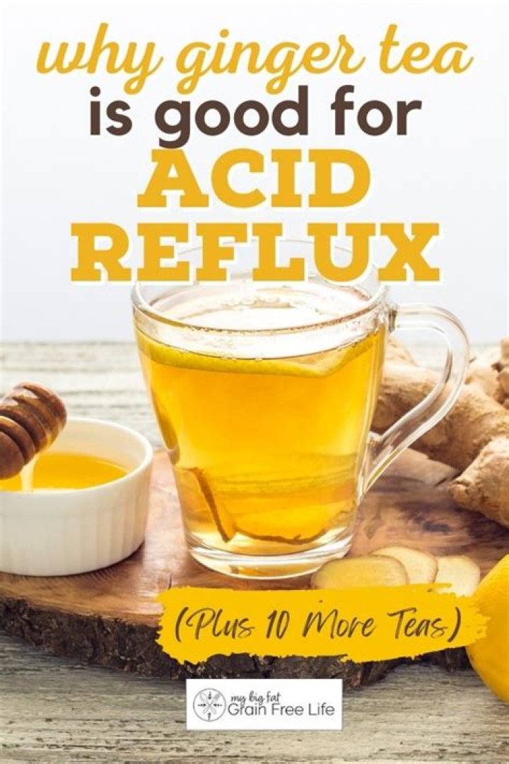 When should I drink ginger tea for acid reflux?
