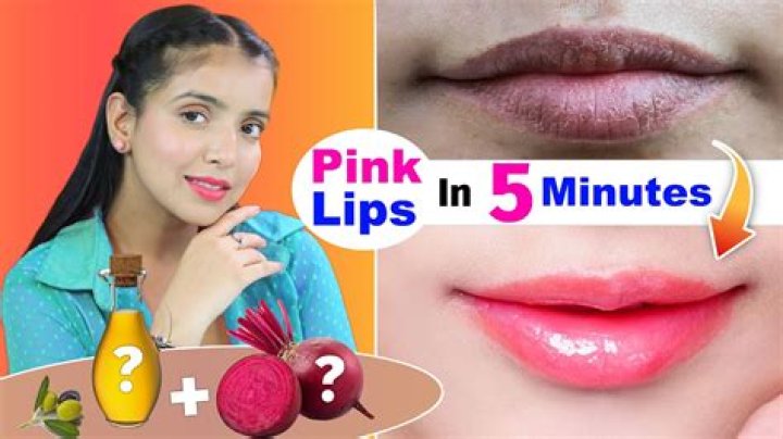 Which oil makes lips pink?