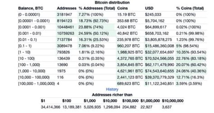 Who has the most Bitcoin?