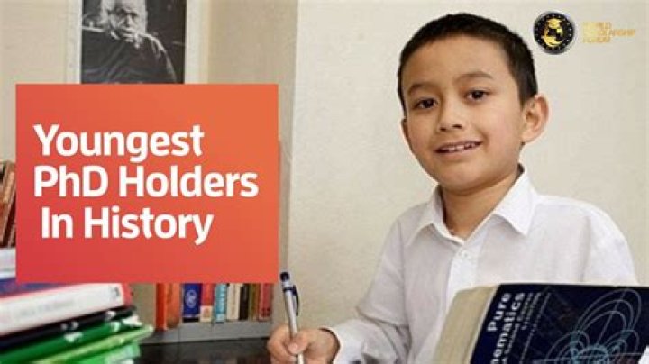 Who is the youngest PhD holder?