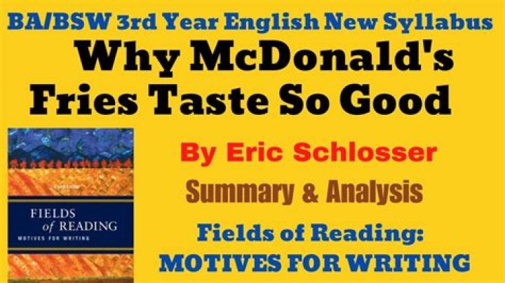 Why do McDonald's fries taste so good?