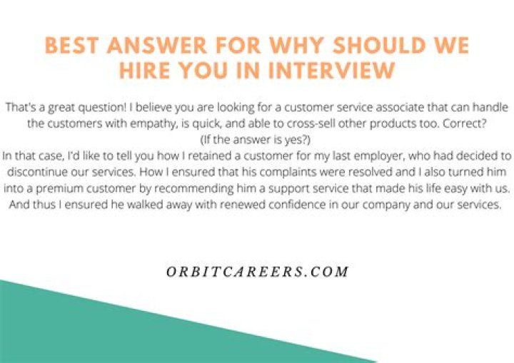 Why do we hire you?