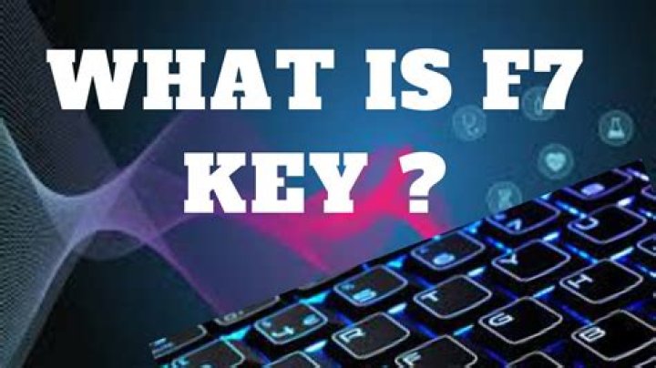 Why is F7 not working?